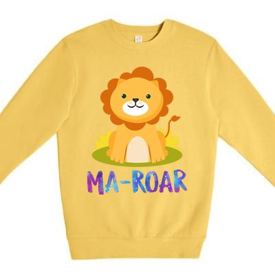 Magiftroar Jewish Holiday Seder Funny Cute Lion Co Meaningful Gift Premium Crewneck Sweatshirt