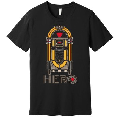 Music Jukebox Hero Music Karaoke Lover Premium T-Shirt