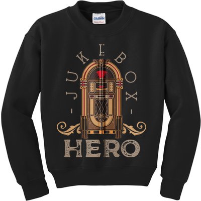 Music Jukebox Hero For Music Karaoke Kids Sweatshirt