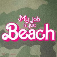 My Job Is Just Beach Legacy Tie Dye Trucker Hat