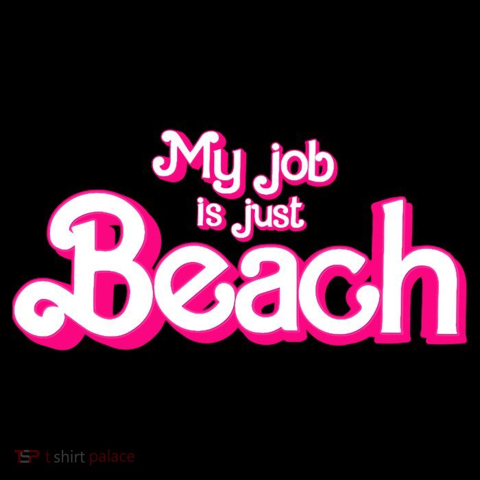 My Job Is Just Beach Flexfit Unipanel Trucker Cap