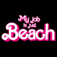 My Job Is Just Beach Women's Crop Top Tee