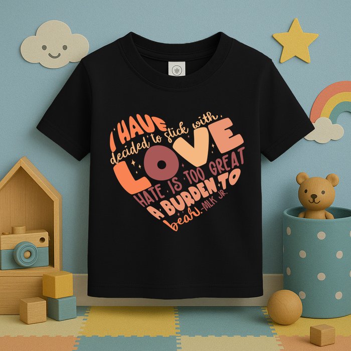Mlk Jr I Have Decided To Stick With Love Hate Is Too Great A Burden To Bear Toddler T-Shirt