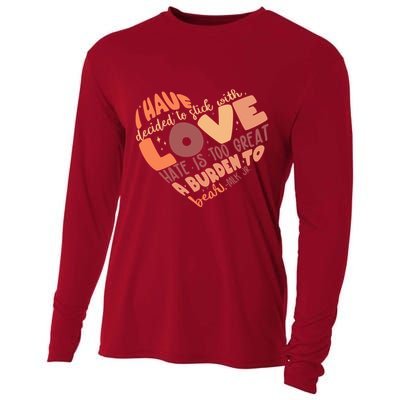 Mlk Jr I Have Decided To Stick With Love Hate Is Too Great A Burden To Bear Cooling Performance Long Sleeve Crew