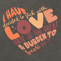 Mlk Jr I Have Decided To Stick With Love Hate Is Too Great A Burden To Bear Cotton Canvas Backpack