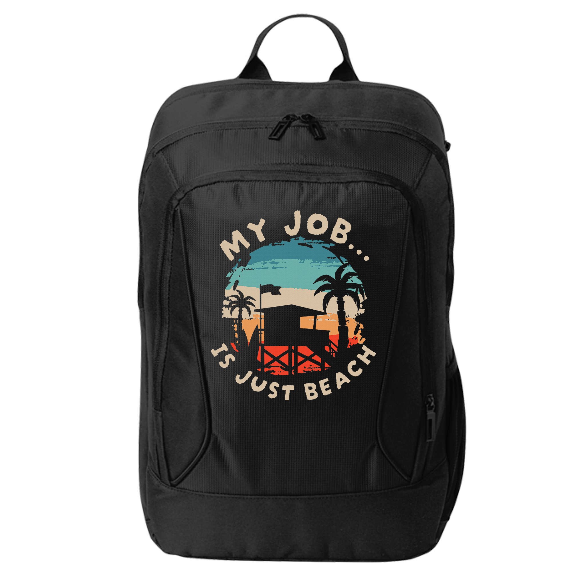 My Job Is The Beach City Backpack
