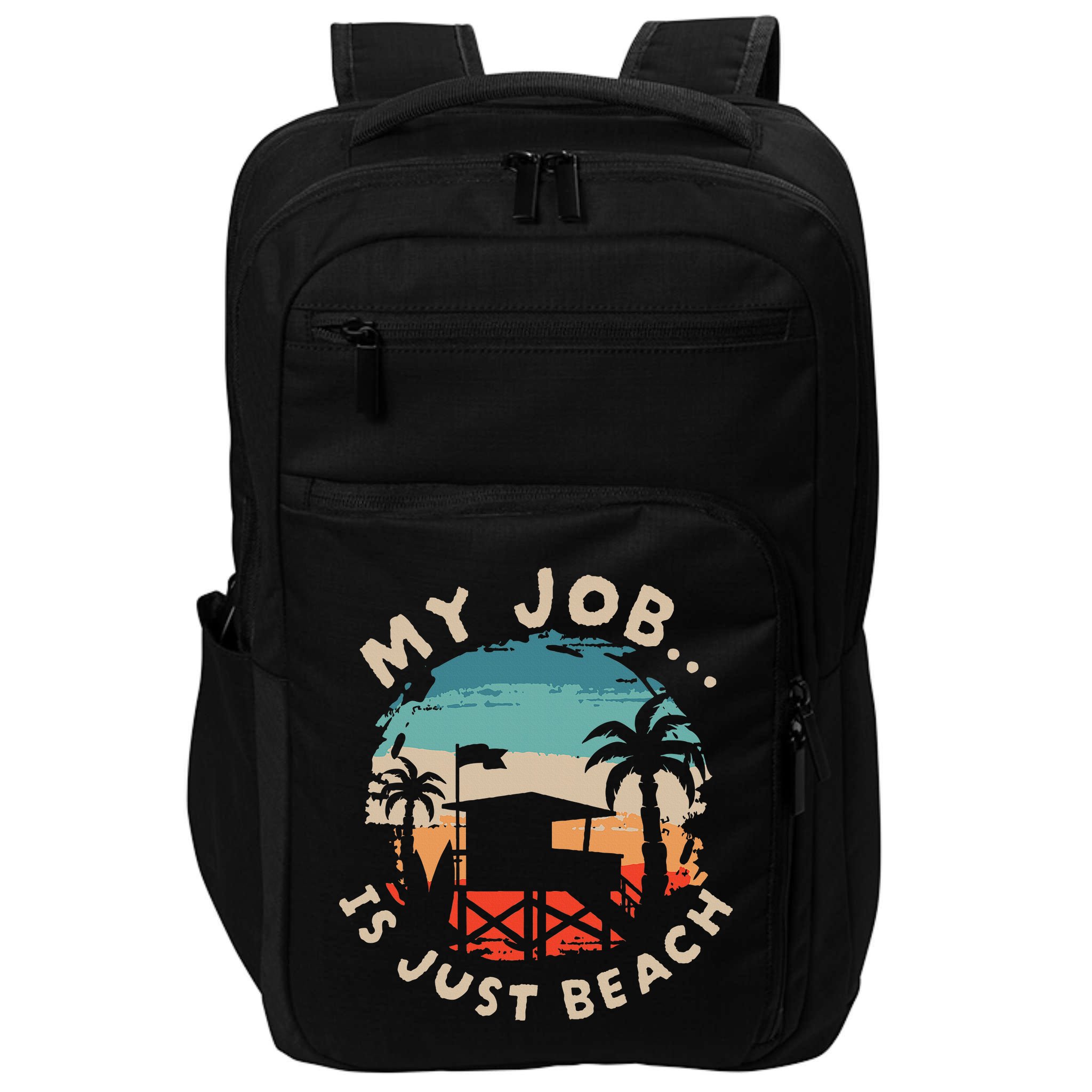 My Job Is The Beach Impact Tech Backpack