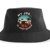 My Job Is The Beach Sustainable Bucket Hat
