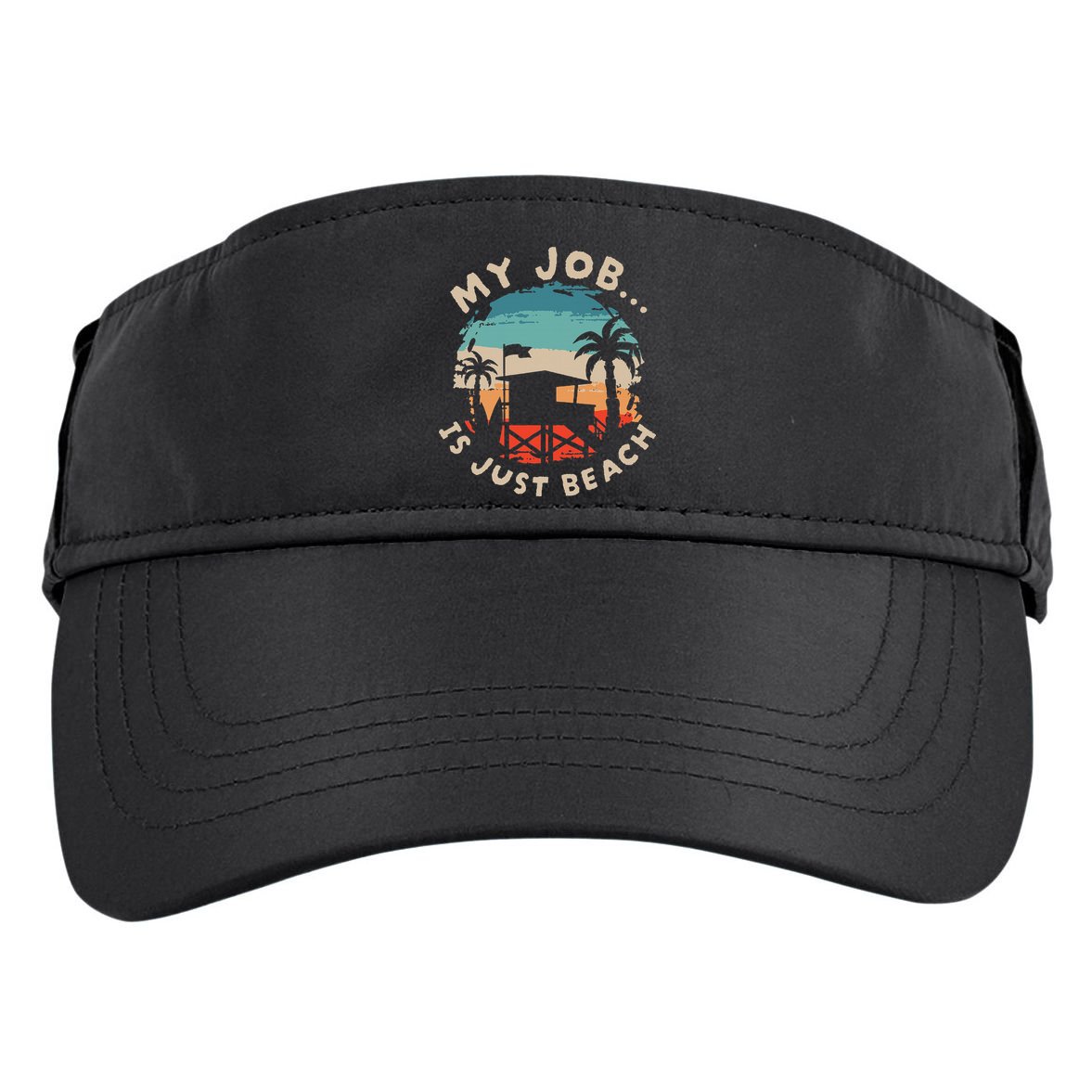 My Job Is The Beach Adult Drive Performance Visor