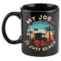 My Job Is The Beach 11oz C Handle Ceramic Mug
