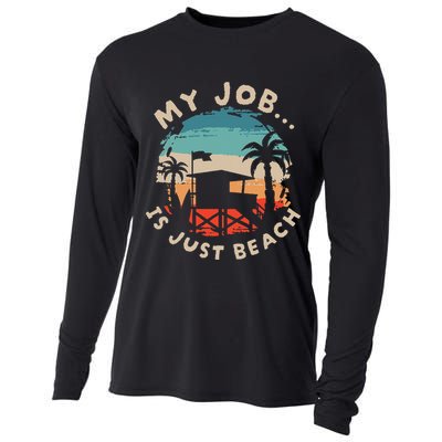 My Job Is The Beach Cooling Performance Long Sleeve Crew