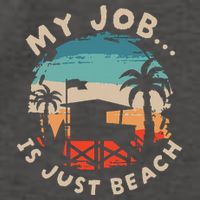 My Job Is The Beach Vector Backpack