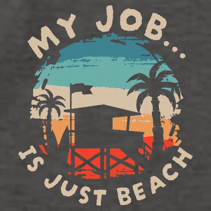 My Job Is The Beach Vector Backpack