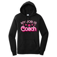 My Job Is Coach Retro Funny Coach Mom Women's Pullover Hoodie