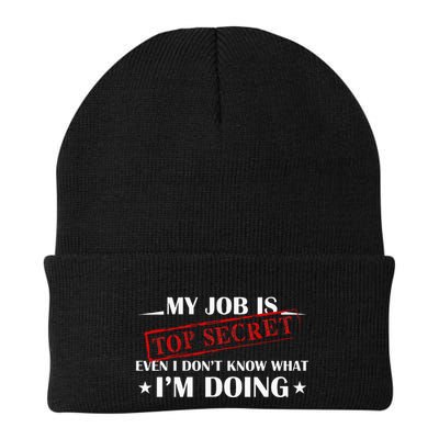 My Job Is Top Secret Funny Occupation Sarcastic Joke Humor Beanie