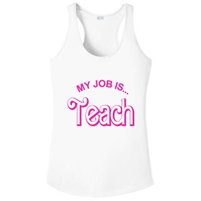My Job Is Teach Gift For Teacher Ladies PosiCharge Competitor Racerback Tank