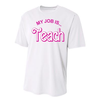 My Job Is Teach Gift For Teacher Performance Sprint T-Shirt