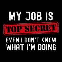 My Job Is Top Secret Even I DonT Know What IM Doing 16 in Basic Backpack