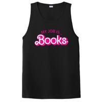 My Job Is Books Retro Pink Style Reading Books PosiCharge Competitor Tank