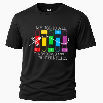 My Job Is All Rainbows & Butterflies Lab Tech Phlebotomist Performance Shirt