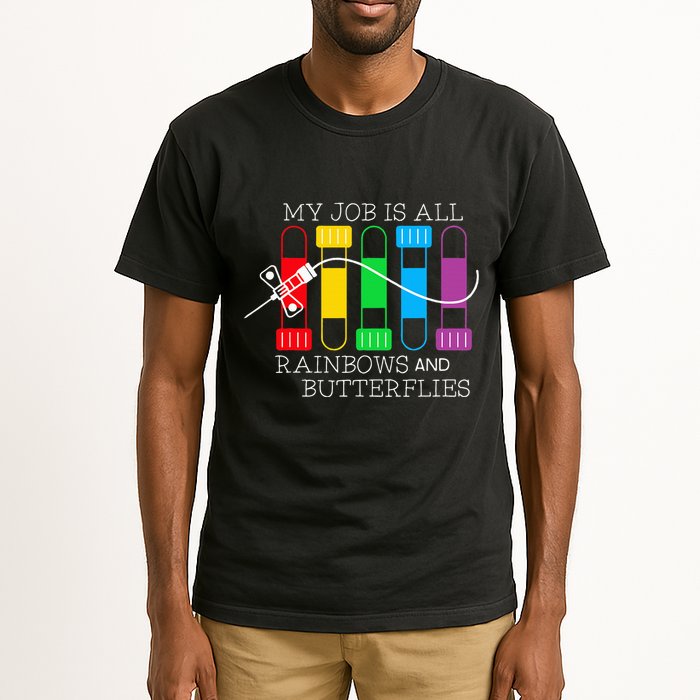 My Job Is All Rainbows & Butterflies Lab Tech Phlebotomist Tall T-Shirt