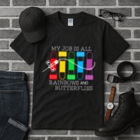 My Job Is All Rainbows & Butterflies Lab Tech Phlebotomist Tall T-Shirt