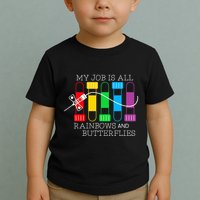 My Job Is All Rainbows & Butterflies Lab Tech Phlebotomist Toddler T-Shirt
