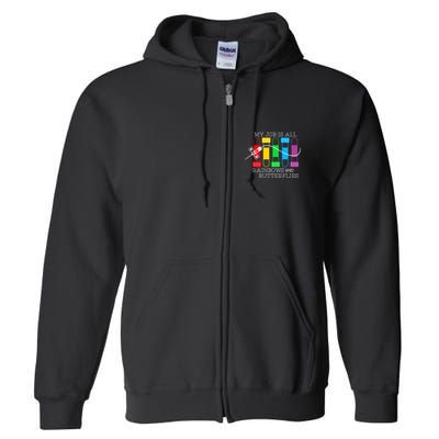 My Job Is All Rainbows & Butterflies Lab Tech Phlebotomist Full Zip Hoodie