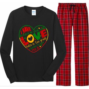 Mlk Jr I Have Decided To Stick With Love Hate Is Too Great Burden To Bear Long Sleeve Pajama Set