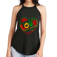 Mlk Jr I Have Decided To Stick With Love Hate Is Too Great Burden To Bear Women's Perfect Tri Rocker Tank