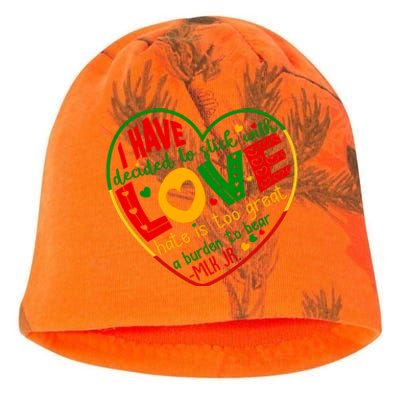 Mlk Jr I Have Decided To Stick With Love Hate Is Too Great Burden To Bear Kati - Camo Knit Beanie