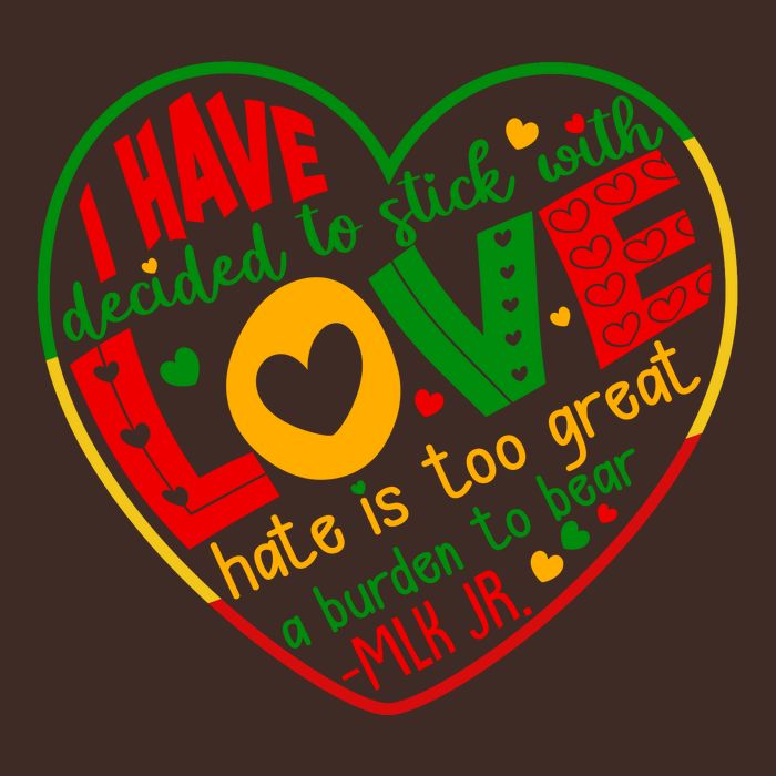 Mlk Jr I Have Decided To Stick With Love Hate Is Too Great Burden To Bear Performance Shirt