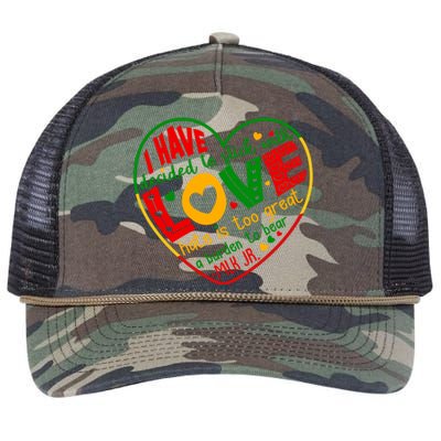 Mlk Jr I Have Decided To Stick With Love Hate Is Too Great Burden To Bear Retro Rope Trucker Hat Cap