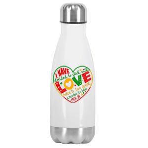 Mlk Jr I Have Decided To Stick With Love Hate Is Too Great Burden To Bear Stainless Steel Insulated Water Bottle