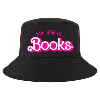 My Job Is Books Retro Pink Style Reading Books Cool Comfort Performance Bucket Hat