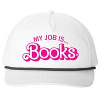 My Job Is Books Retro Pink Style Reading Books Snapback Five-Panel Rope Hat