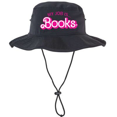 My Job Is Books Retro Pink Style Reading Books Legacy Cool Fit Booney Bucket Hat