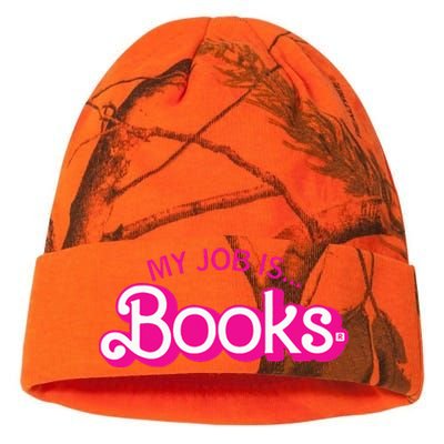 My Job Is Books Retro Pink Style Reading Books Kati Licensed 12" Camo Beanie