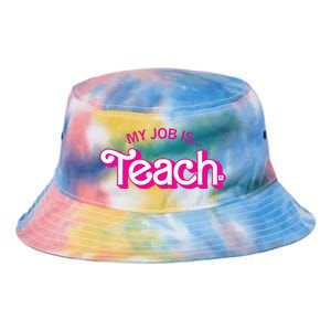 My Job Is Teach Teaching School For Teacher Gift Tie Dye Newport Bucket Hat