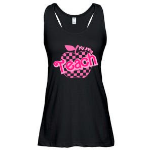 My Job Is Teach Pink Teacher Teacher Appreciation Ladies Essential Flowy Tank