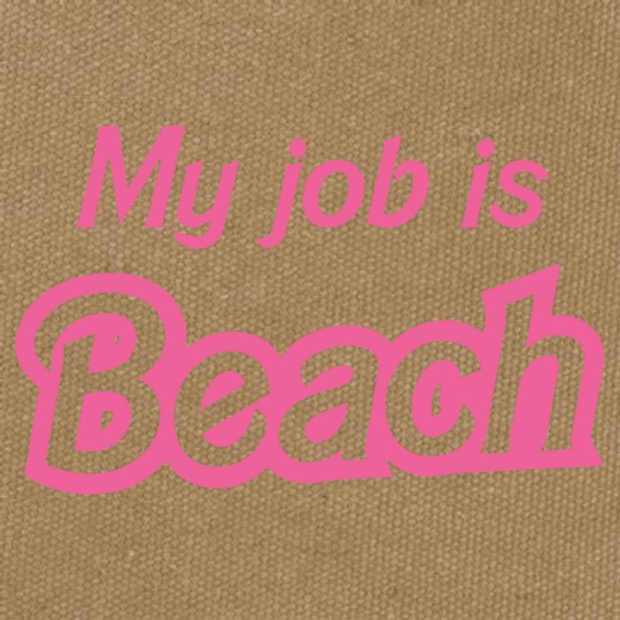 My Job Is Beach Cotton Canvas Backpack