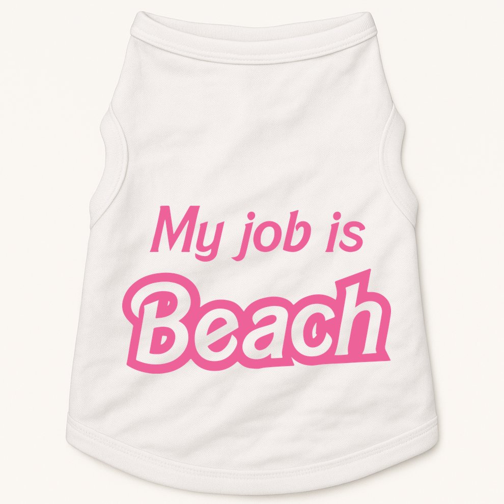 My Job Is Beach Doggie Tank