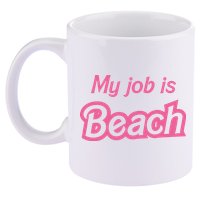 My Job Is Beach 11oz C Handle Ceramic Mug