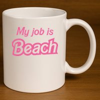 My Job Is Beach 11oz C Handle Ceramic Mug