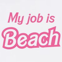 My Job Is Beach Golf Towel