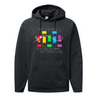 My Job Is All Rainbows & Butterflies Lab Tech Phlebotomist Performance Fleece Hoodie