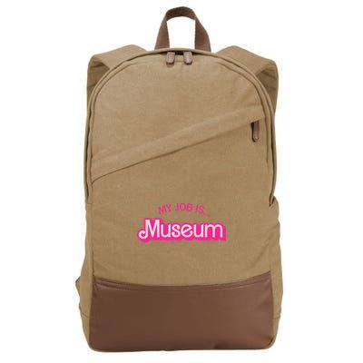 My Job Is Museum Cotton Canvas Backpack