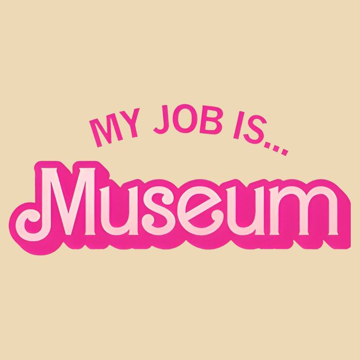 My Job Is Museum Drawstring Bag