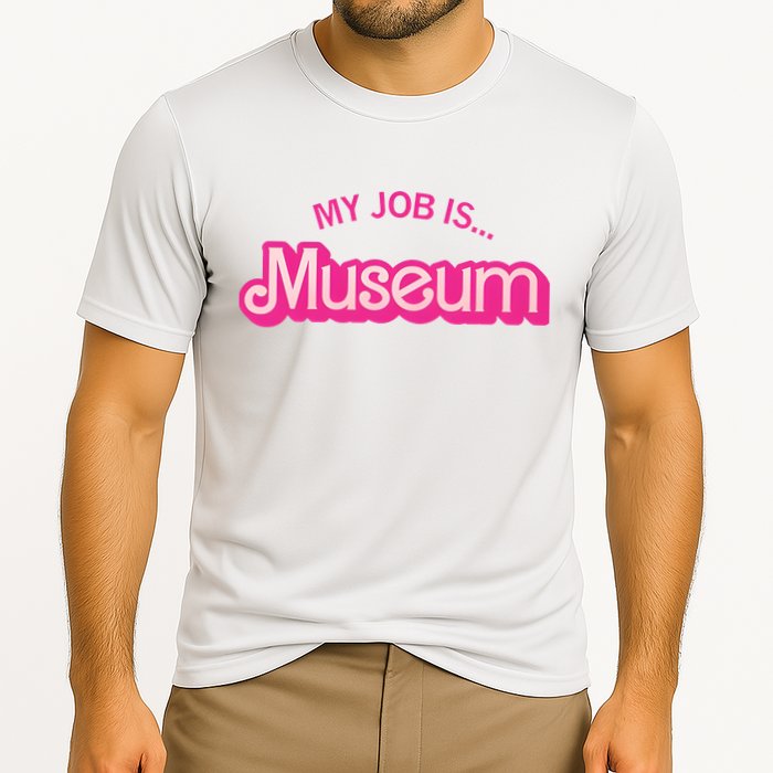 My Job Is Museum Cooling Performance Crew T-Shirt