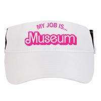 My Job Is Museum Adult Drive Performance Visor